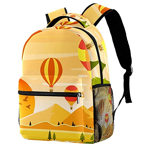 Sac à dos d'école pour homme et femme multicolore au style décontracté