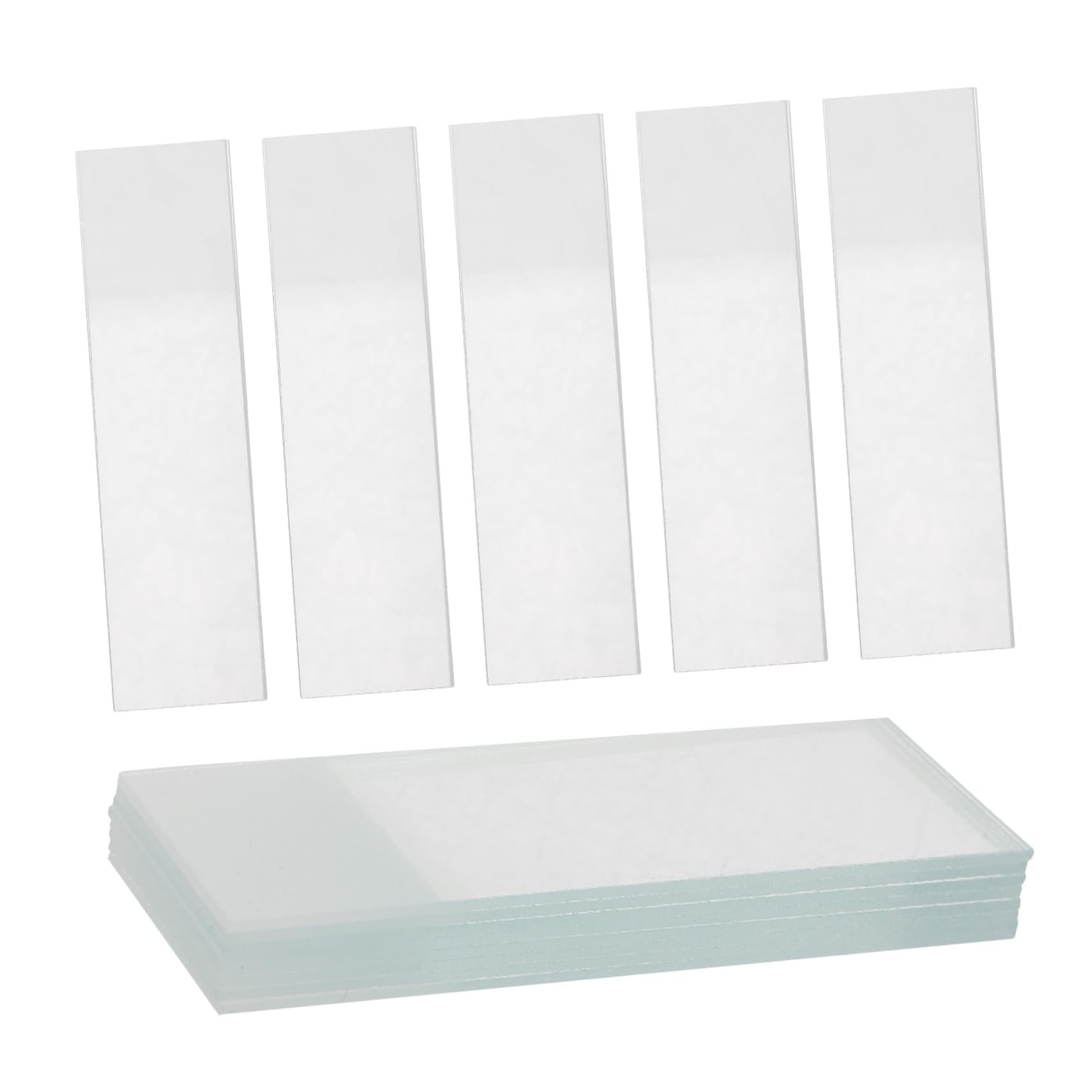 CIYODO 50pcs Microscope Slide Glass Slides Microscope Accessories Microscopic Slides Experiment Slides Microscopy Slides Laboratory Slides