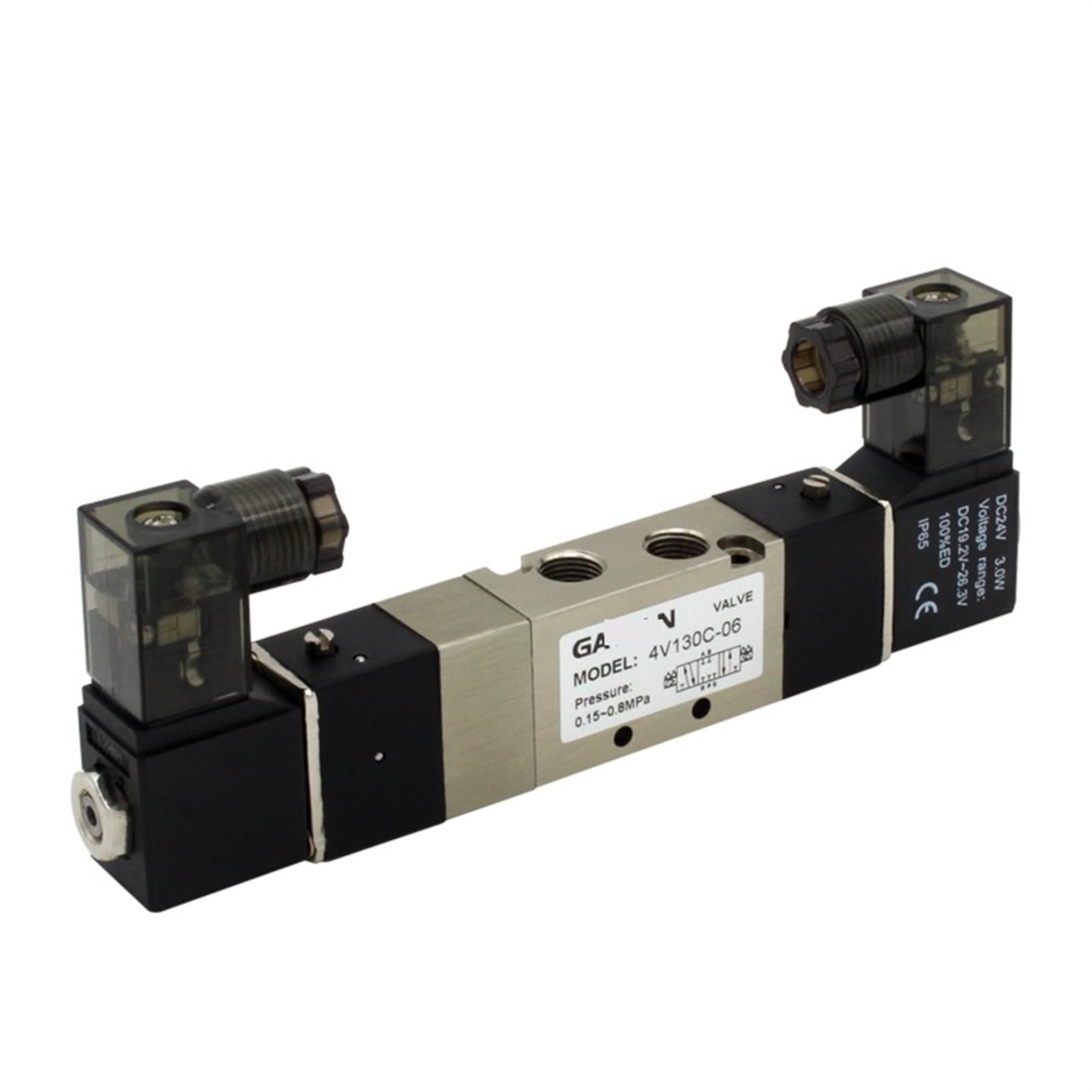 Électrovanne 5 ports pour pilotage de vérin pneumatique 4V130 1/8 pouce