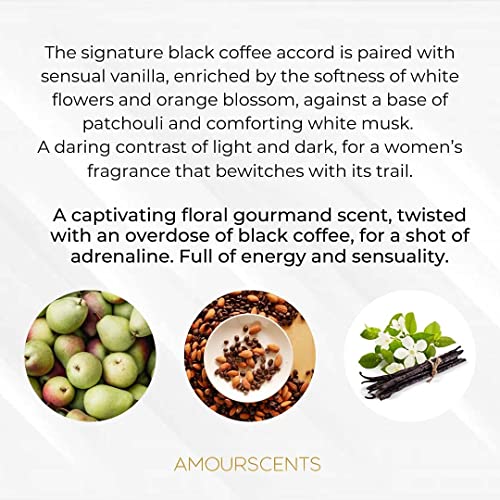 Amour Scents - Black Opium - Midnight Guilt Extrait De Parfum - Women's Long-Lasting Dupe Perfume - Alternative Fragrances for Lasting Allure and Sensuous Appeal - (50ml) - Image 3