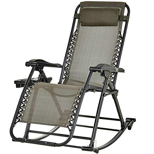 Gravity Chair Patio Lounge Recliners Adjustable Folding Set of 2 101.99(27 Off)