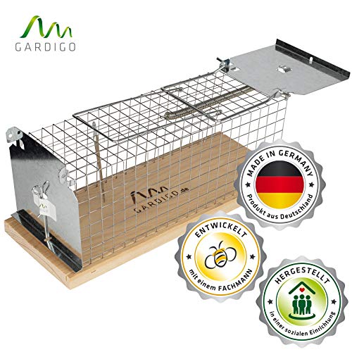 Ratten-Lebendfalle Aus Holz Und Verzinktem Metall | Hergestellt In Deutschland - Foto 11