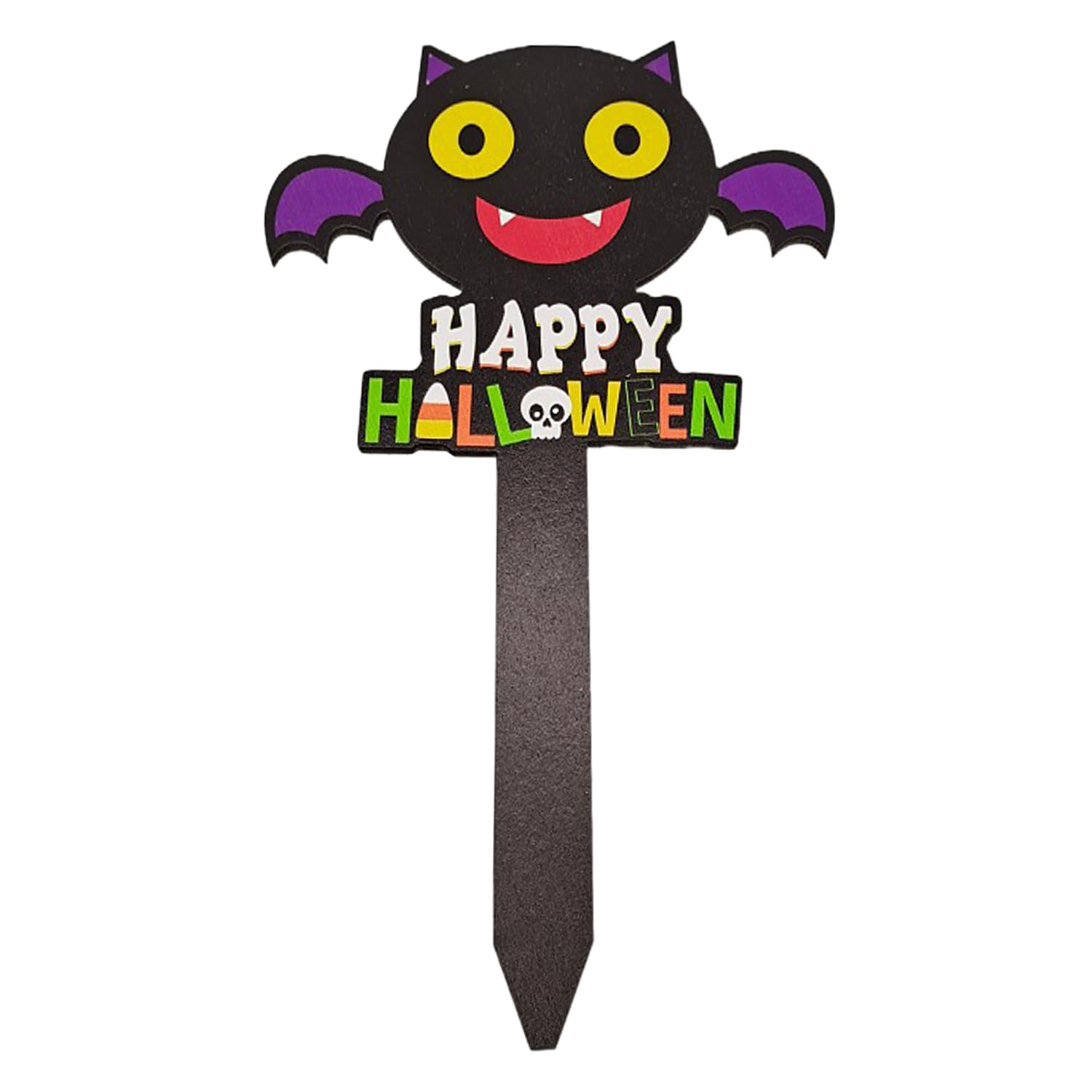 Runstarshow A Halloween Decorations - Outdoor Horror Yard Stake Signs Wooden Welcome Signs Pumpkin Ghost Witch Skull Cat Skeleton Party House Garden Lawn