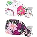 Adjustable Working Caps with Buttons for Women Aesthetic Pink Dragon Fruit Surgical Nurse Hats 2 Pack