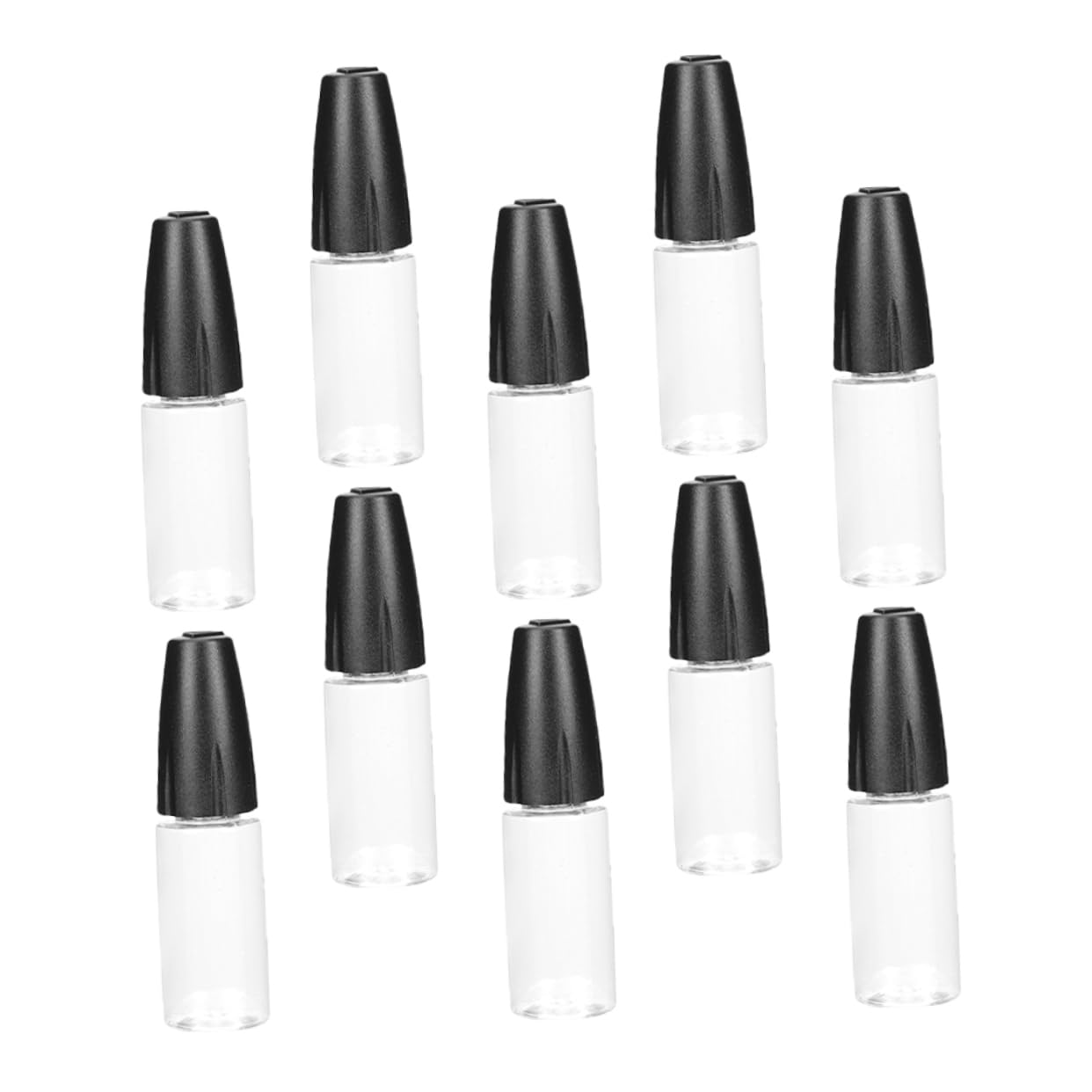 PRETYZOOM 5 Series Botella Transparente Botellas Pequeñas Cuentagotas Simple Botella Exprimible Con Punta De Precisión Frasco Aplicador Con Punta Fina Mini Botellas La Mascota 10 Piezas X 5
