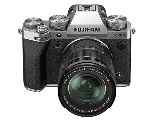 Fujifilm X-T5 Cámara Digital Mirrorless con Objetivo Zoom XF18-55mm/F2.8-4 R LM OIS Silver