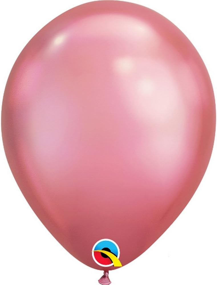 25 Pack Mauve Chrome Balloons Party Decorations - 11" Latex