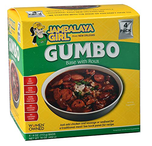 Jambalaya Girl's New Orleans Food Products (Gumbo, 4 Pack)