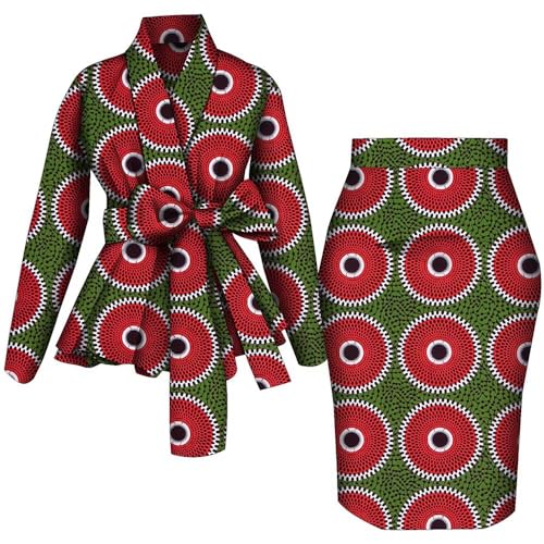 African Clothes for Women Wedding Ankara Dashiki Party Outfits 2 Piece Set African Top and Skirts Lady African Attire