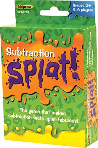 Edupress Math Splat™ Game: Subtraction Grades 2+ (EP63760) , 3.5 H x 5.625 L x 2.25 W