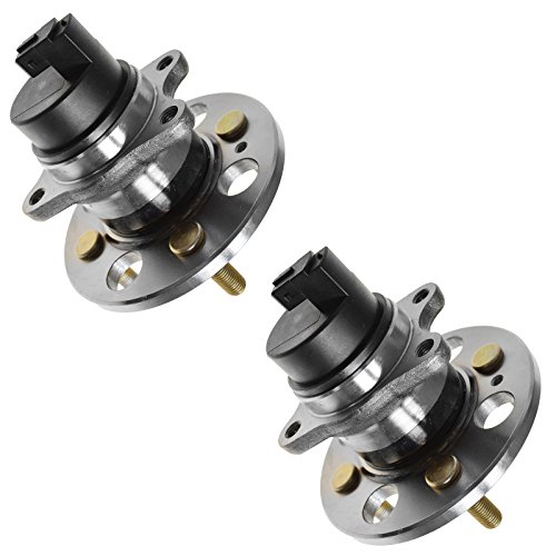 Image of TRQ 2 Piece Rear Wheel Bearing & Hub Assembly Set Compatible with 2006-2011 Hyundai Accent Kia Rio Rio5