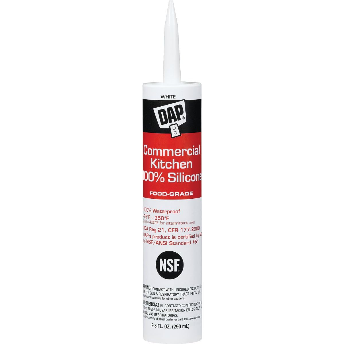 DAP Commercial Kitchen Food-Grade Silicone Sealant - 1 Each