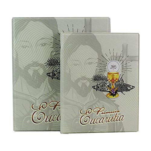 Álbum de Fotos 10x15 Eucaristia p/ 200 fotos c/Estojo Fecho Imã