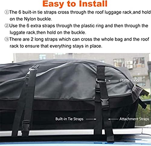 Box da tetto per auto, pieghevole, impermeabile