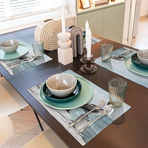Set de table lavable Pelican on Wood Bridge résistant à la chaleur lin