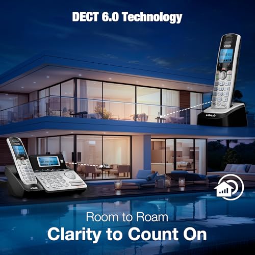 VTech DS6101 Accessory Handset for DS6151 Series, Black/Silver - image 9