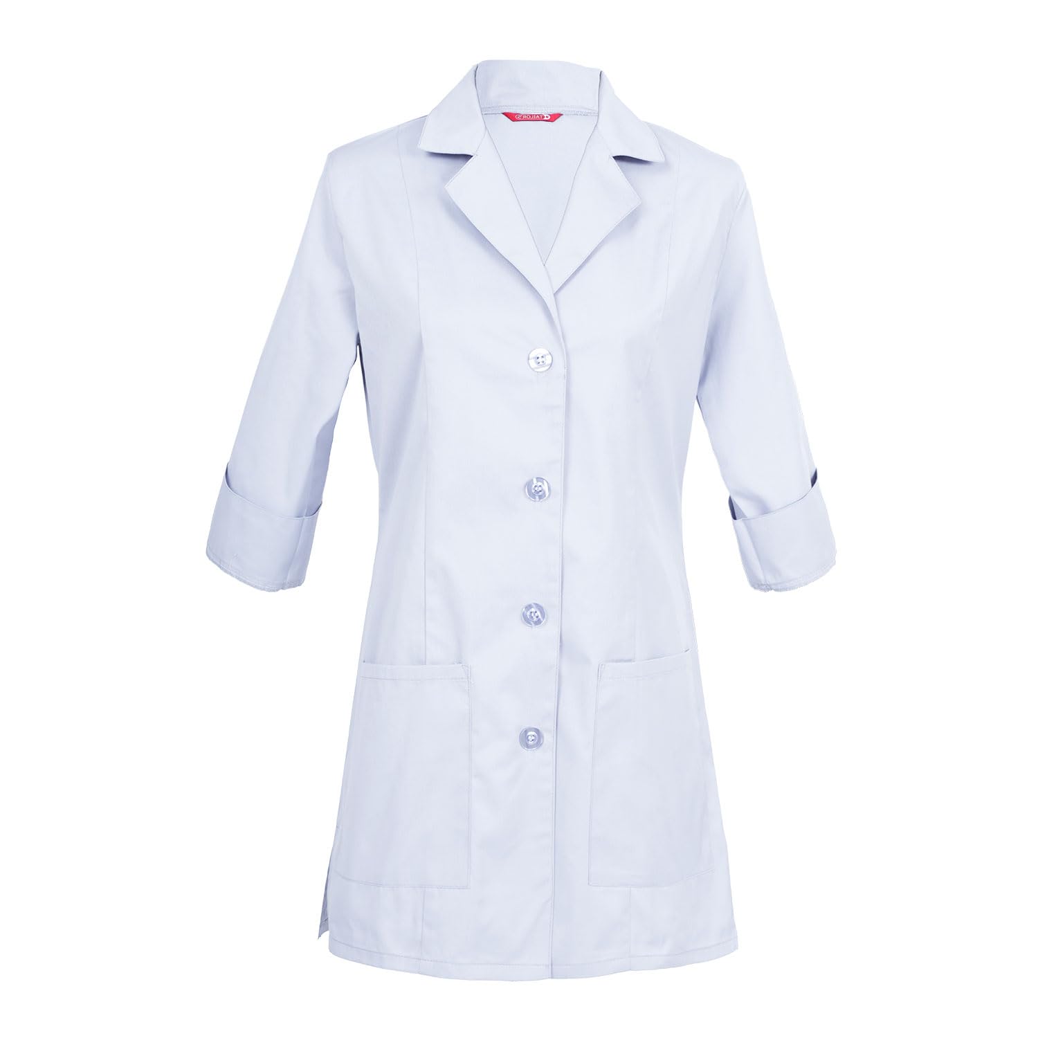 TAILOR'S Women's 3/4 Sleeve Lab Coat White