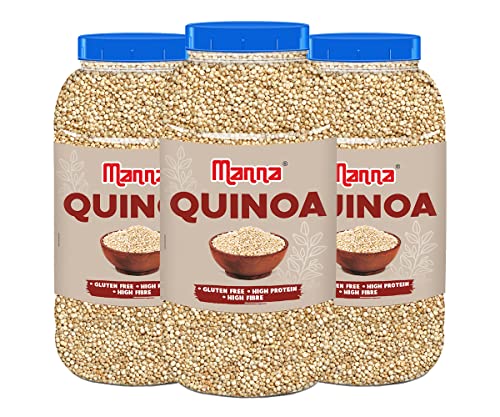 Image of Manna Whole Grain Quinoa 4.5Kg Gluten Free. Complete Protein for Weight Loss with Essential Amino Acids
