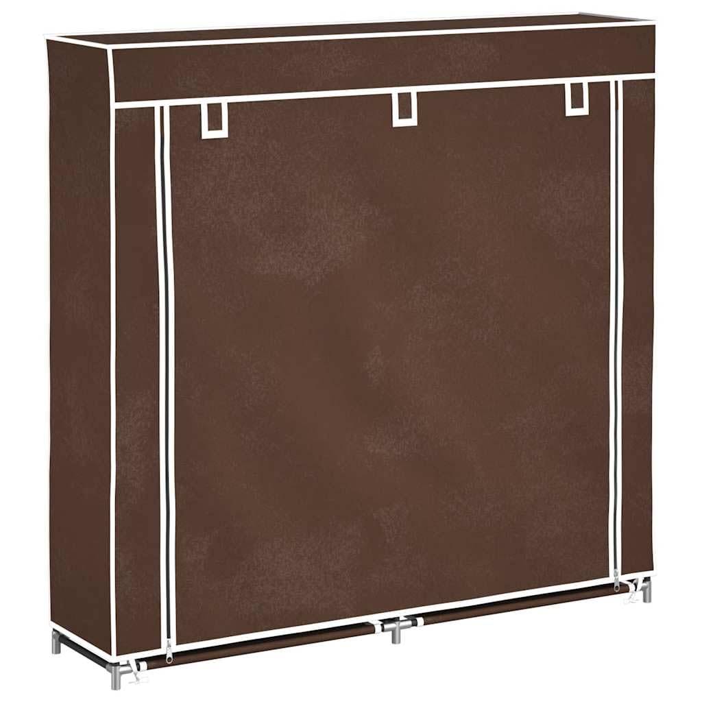 Zapatero XXL con cubierta de fieltro, 5 niveles, doble zapatero de tela, para 30 pares de zapatos, sistema de estantería, armario organizador para pasillo y vestidor, 115 x 28 x 110 cm