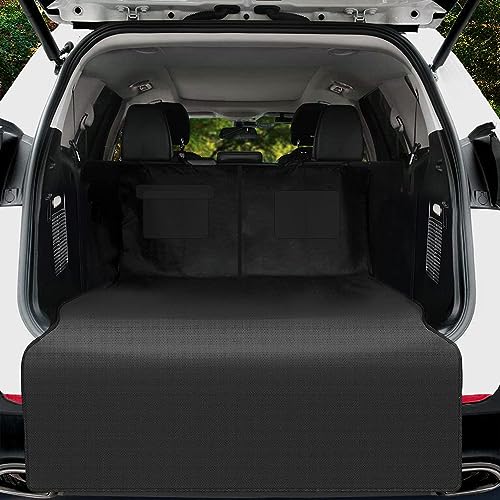 Temiry ラゲッジマット 軽自動車 汎用 撥水 荷台マット 汚れに強い 後部座席 滑り止め カー汎用品 1680D オックスフォード 耐久性 ワンタッチバックル 取付簡単 軽自動車/SUV用