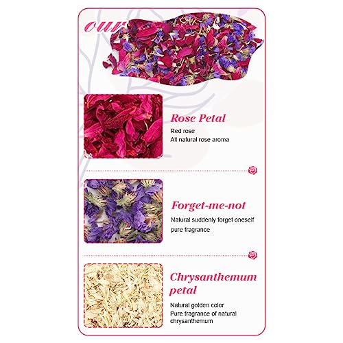 Pétalos de flores secas mixtas biodegradables 100 g miniatura 7