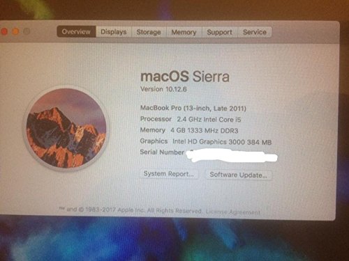 Macbook pro 13 inch late 2011 : Amazon.in: Electronics