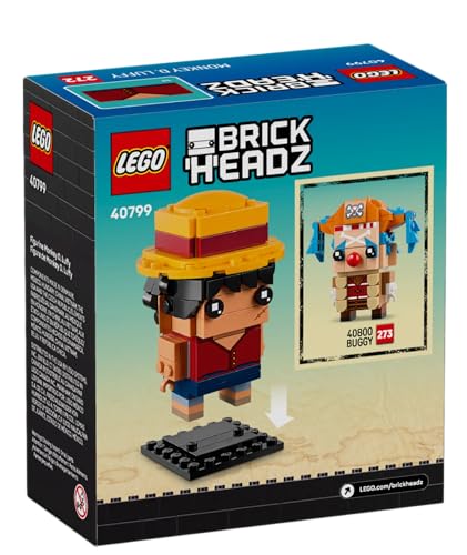 Brickheadz 40799 - Monkey D. Luffy - Lego - Immagine 3