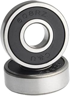 INOOMP Consequência 8 Peças Rolamento De Skate Preto Inline Rolamento De Skate Rolamento De Skate Preto Blush Rolamento De Rolamento De Substituição