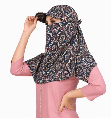 Image of Sun Protection Summer Wear Scarf Mask Face Cover Head Bandana For Women Girls Dupatta Hijab