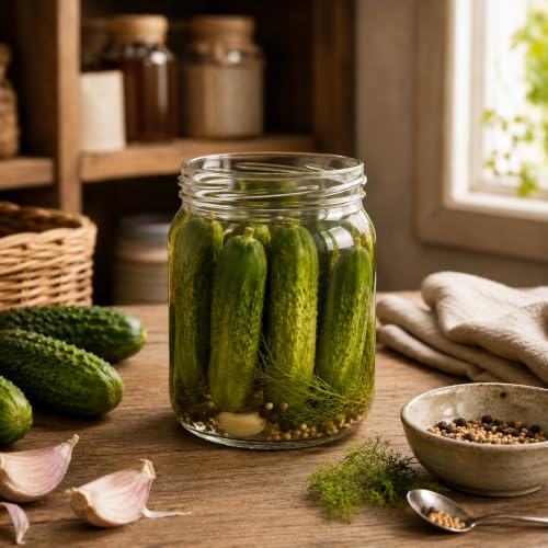 KADAX 8er Set Einmachgläser 540ml TO82 Schwarz kariert, Sturzgläser Mason Jar mit Schraubdeckel, Luftdichte Twist-off Gläser, Meal Prep… – Ansicht 3