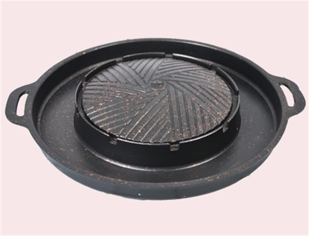 JFDBGU Placa de Barbacoa de Hierro Fundido TEPPANYAKI Gas Stove POTA BAINTA COPIEDA DE CASA Comercial Pan BBQ Pan BBQ