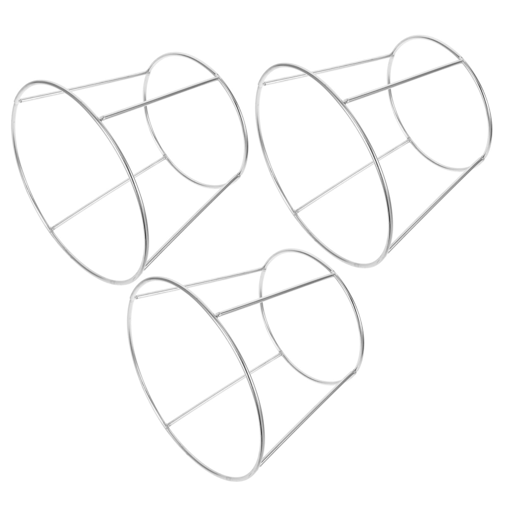 Unomor 3pcs Grill Rack Seafood Serving Tray Rack Seafood Tray Rack Food Dish Plate Rack Serving Plate Holder Seafood Plate Rack Pizza Plate Stand Food Dish Rack Stainless Steel Silver