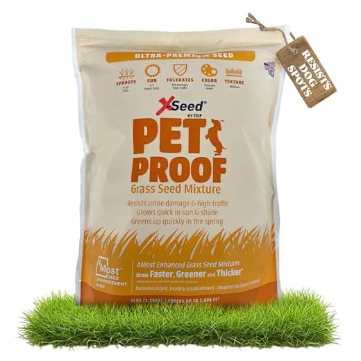 X-Seed Pet Proof Fescue Grass Seed – Dense Lawn for Sun & Shade, Urine Resisitant High Traffic Emerald Green Grass, Rapid Growing In Cool & Sunny Climates, Suited for Dogs – Perennial Blend - 3 lb Bag