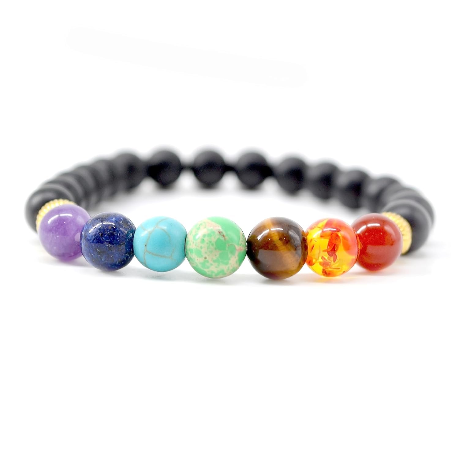 VR Creatives 7 Chakra Beads Bracelet - Stone Beaded Friendship Crystal Bracelet for Girls & Boys (B0CNH4ZS4D) Amazon Price History, Amazon Price Tracker