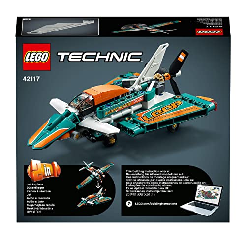 Technic Aereo da Competizione, Modellini da Costruire 2 in 1 di Aeroplano Giocattolo e Jet Acrobatico, Set di Giochi Creativi per Bambini e Bambine da 7 Anni, Idea Regalo di Compleanno 42117 - Lego - Immagine 6