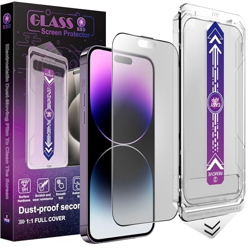 CHRYSHA 2-Pack Matte Screen Protector for iPhone 16 Plus and iPhone15 Plus and iPhone 14 Pro Max 6.7-Inch Auto Dust Removal No Bubbles High Definition Clear Easy Installation