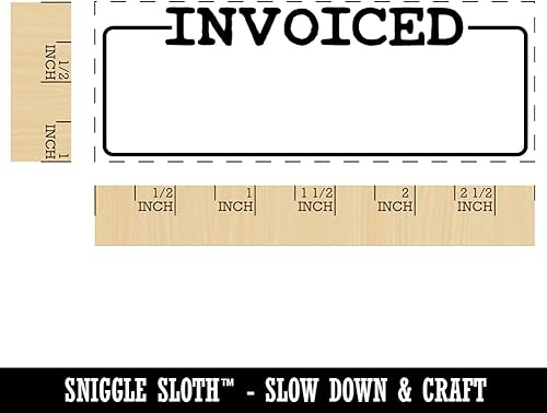 Miniatura 8 de Caja en blanco facturada para sello de goma autoentintado con fecha Signature Billed para oficina de negocios, 1-12 pulgada pequeña, tinta verde