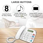 Big-Button-Phone-Corded-Telephone-with-Speaker-Hands-Free-Dial-Photo-Memory-Corded-Phone-SOS-Desk-Telephones-with-One-Button-Call-Digit-Numbers