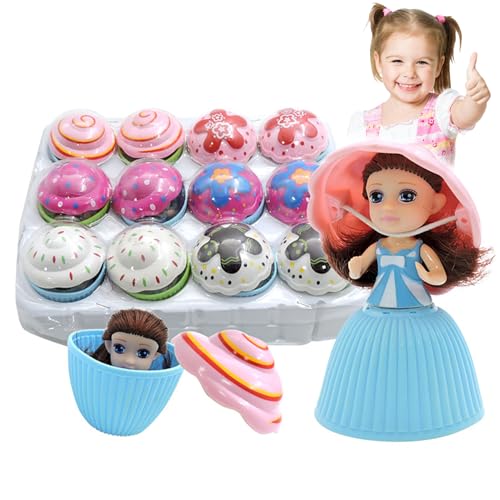 Suxdlan 12 pièces/Ensemble poupées Princesse, Jouet de poupée Princesse Cupcake, Jouets de...