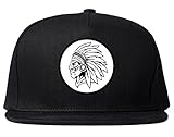 Indian Circle Native Headdress Dad Hat Snapback Hat Cap Black