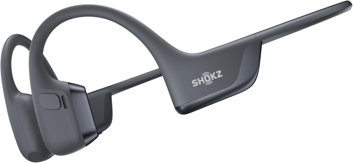 SHOKZ OpenRun Pro 2 Bone Conduction Sports Headphones, Open-Ear Wireless Earphones with Bluetooth 5.3, Noise Cancelling Mics, IP55 Waterproof, 12h Playtime for Running, USB-C Quick Charge, Black