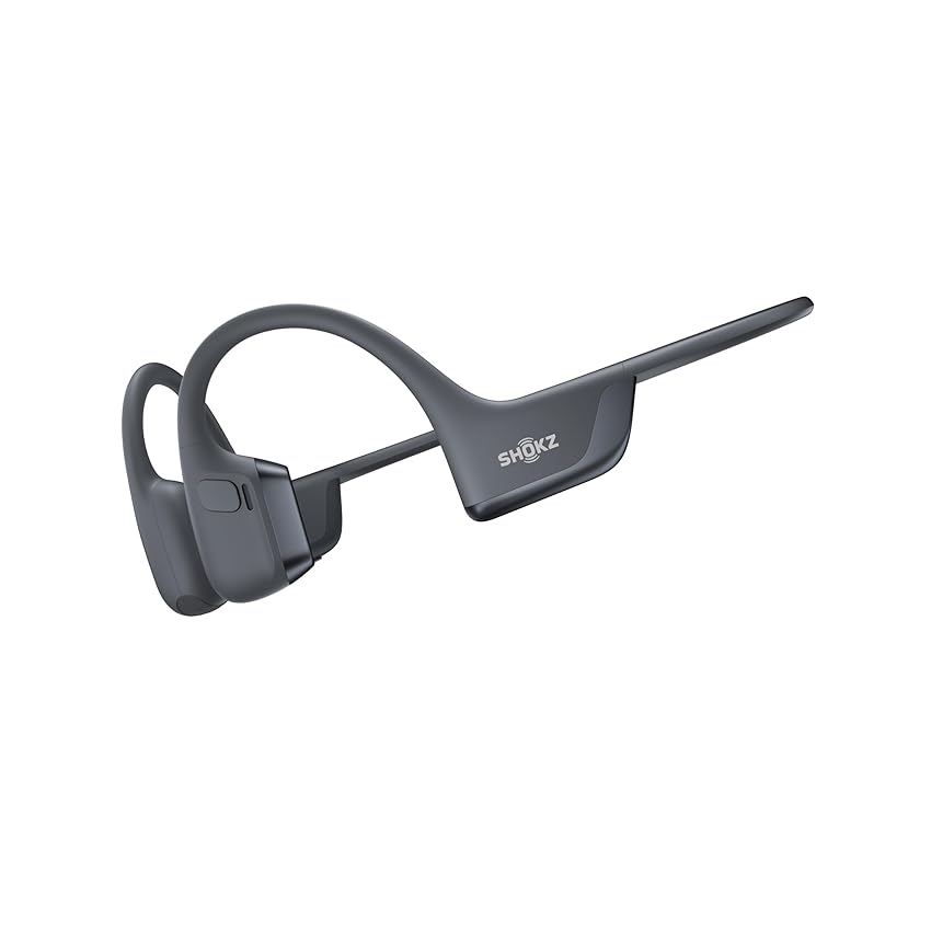 SHOKZ Cuffie Sportive OpenRun Pro 2 a Conduzione Ossea, Wireless Bluetooth 5.3, Microfoni con Cancellazione Rumore, Impermeabili IP55, 12 Ore Riproduzione, Ricarica Rapida USB-C, Nero