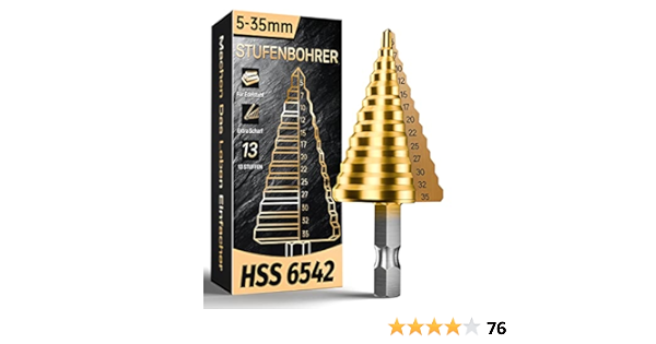 FAHEFANA® Broca Escalonada Para Metal, Broca Conica HSS 6542 ...