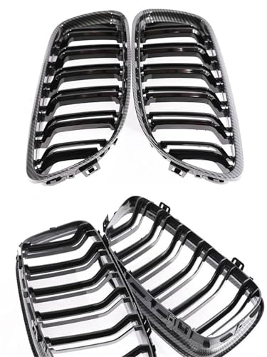 Grille calandre avant BMW E90 E91 LCI 2009-2012 double lamelle noire