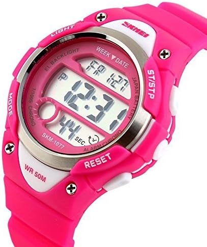 Boys Watches Sport Waterproof Digital Wristwatch for Boys Age 8+ (Rose)