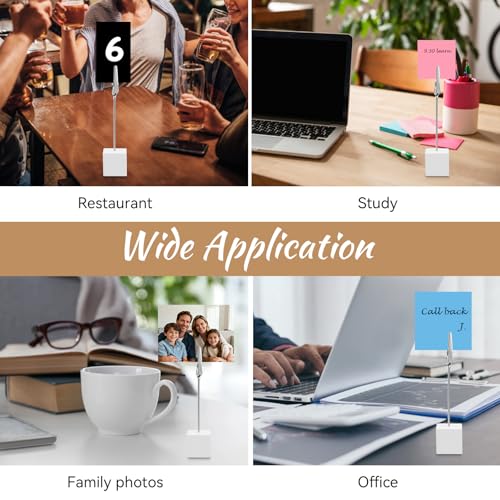 15 Stk Fotohalter mit Klammern,Postkartenhalter,Fotohalter Holz mit Klammern,Fotoständer Holz Tischkartenhalter,Memo Clip Halter Ständer Zettelhalter,Fotoaufsteller Memohalter für Hausdekoration,Party