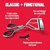 Revlon Natural Curl Lash Curler, Gives a Natural Eyelash Lift, with Finger Grips for a Non Slip Grip, Easy to Use, 1 Count