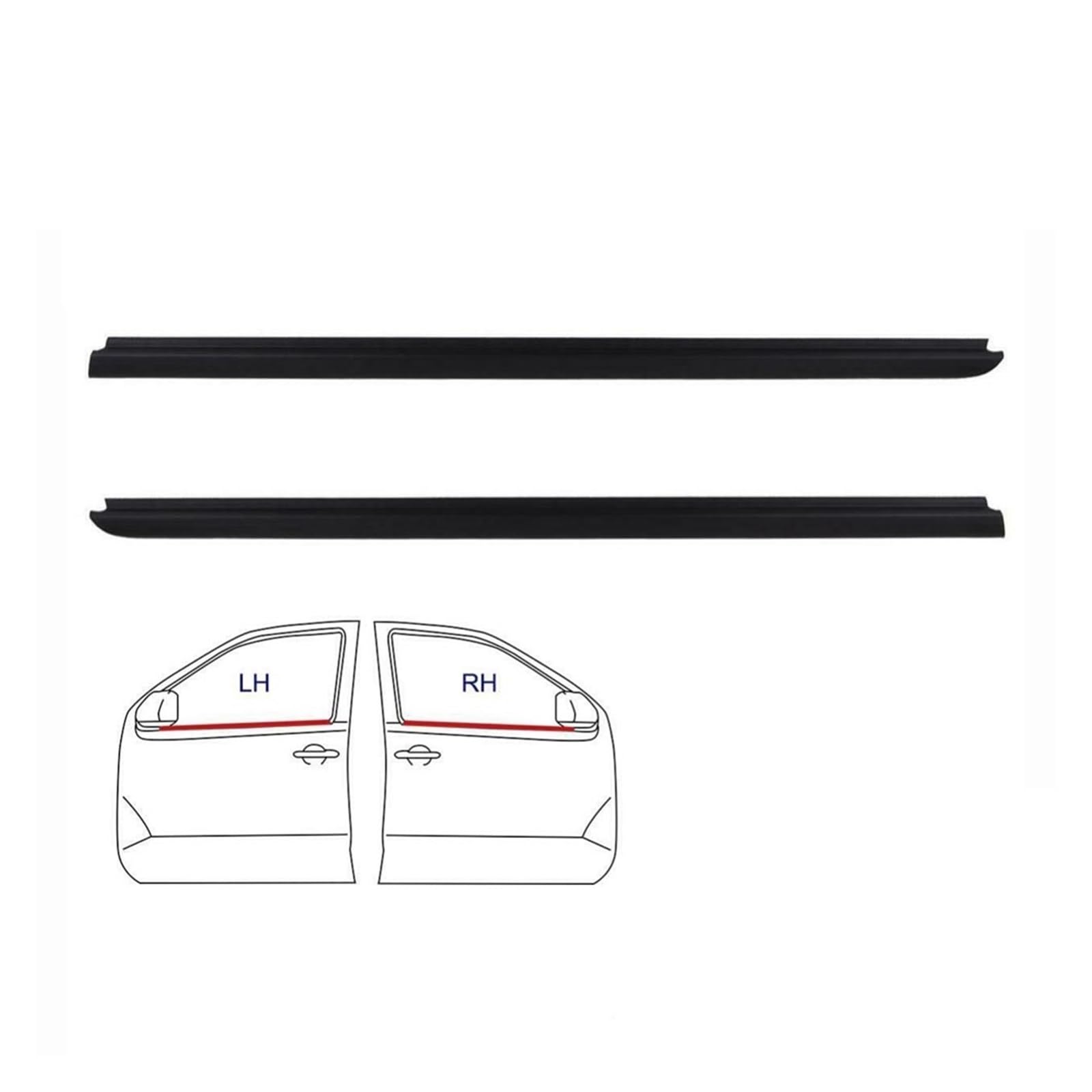 ハイエース　200系　フロントドア　トリム　　 ウェザーストリップ　カーボン newparts-0002-bk.jpg