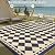 HUGEAR Outdoor Rug for Patios Clearance,Waterproof Mat,Large Outside Carpet,Reversible Plastic Straw Camping Rugs,Rv,Porch,Deck,Camper,Balcony,Backyard (8x10,Checkered/Black&Beige)