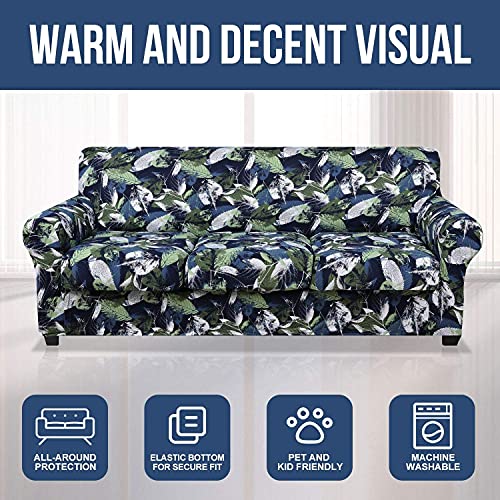 Hyha Printed Stretch Sofa Covers For 3 Cushion Couch thumb #4